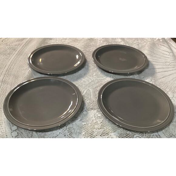 Godinger Gatherings Gray Salad Plates Set of 4 8.75” - Picture 6 of 8